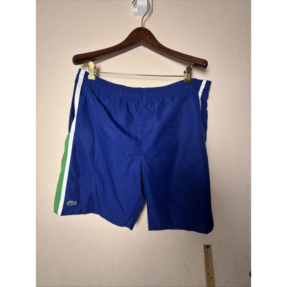 Lacoste Sport Mens XL Regular Fit Lined Training Tennis Shorts Blue GH314T 51